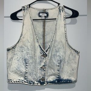 Denim Sleeveless Vest